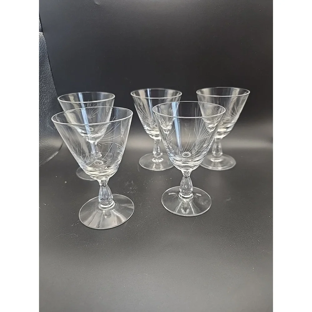 5  FOSTORIA Mid-Century PINE Pattern 4 3/8